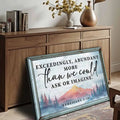 Ephesians 3:20: More Than We Could Ask Or Imagine Faith Sign by Tailored Canvases