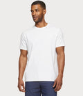 Essential Stretch SS Comfort Crewneck - White by Boutique 23