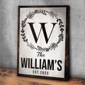 Established Last Name Sign IV by Tailored Canvases