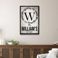 Established Last Name Sign IV by Tailored Canvases
