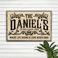 Established Last Name Sign V by Tailored Canvases