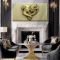 Eternal Love Figure Abstract Wall Art by Tailored Canvases