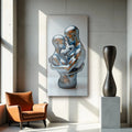 Eternal Love Figure Abstract Wall Art II by Tailored Canvases