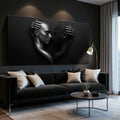 Eternal Love Figure Abstract Wall Art III by Tailored Canvases