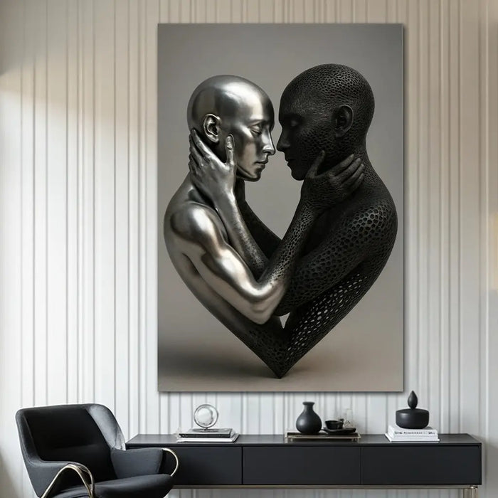 Eternal Love Figure Abstract Wall Art VIII by Tailored Canvases