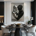 Eternal Love Figure Abstract Wall Art VIII by Tailored Canvases