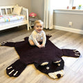 Organic Wool Play Mat + Nursery Rug | Brown Bear by Finn + Emma