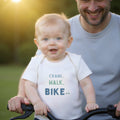graphic bodysuit | crawl walk bike by Finn + Emma