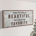 Every Love Story Is Beautiful Sign by Tailored Canvases