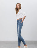 Everyday Mid Rise Ankle Skinny Jeans by Boutique 23
