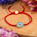 Evil Eye Guardian - Four-Strand Red String Bracelet by Conscious Items