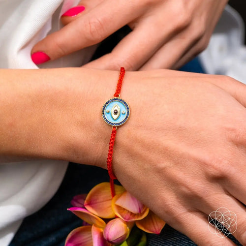 Evil Eye Guardian - Four-Strand Red String Bracelet by Conscious Items