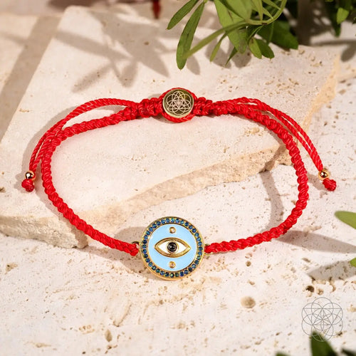Evil Eye Guardian - Four-Strand Red String Bracelet by Conscious Items