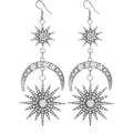 Exaggerated Luxury Sun Moon Stars Drop Earrings by DailySale