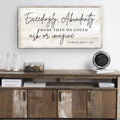 Exceedingly, Abundantly More Than We Could Ask Or Imagine Faith Sign III by Tailored Canvases