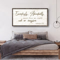 Exceedingly, Abundantly More Than We Could Ask Or Imagine Faith Sign IV by Tailored Canvases