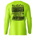Exhausted - Hi-Visibility UPF 50 Long Sleeve Sun Shirt by Armed American Supply