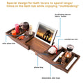 Expandable Bamboo Caddy Bath Tub Organizer Tray by DailySale