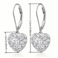 Exquisite Hollow Heart-Shaped Hoop Earrings by DailySale