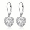 Exquisite Hollow Heart-Shaped Hoop Earrings