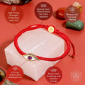 Eye of Spiritual Protection - Four-Strand Red String Bracelet by Conscious Items