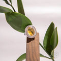 Eye of The Sun - Silver Aura Ring of Attraction by Conscious Items