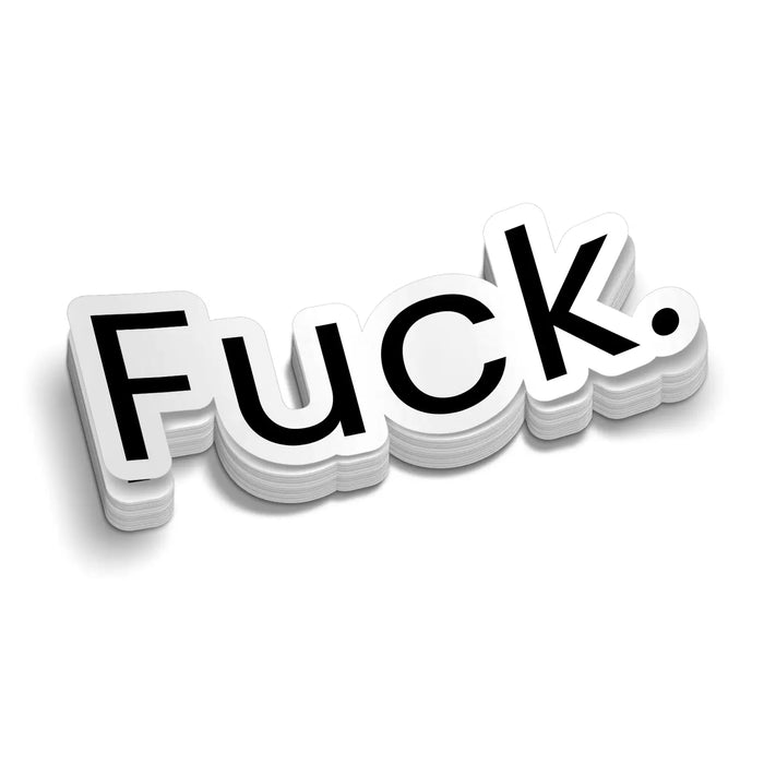 F*ck - Hard Hat Decal by Armed American Supply