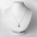 0.96 Carat Genuine Tanzanite and White Topaz .925 Sterling Silver Pendant by Bids.com