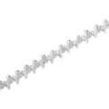 .925 Sterling Silver 1/2 Cttw Diamond Miracle-Set 7" Tennis Bracelet (I-J Color, I3 Clarity) by Bids.com