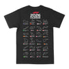 F1 2026 Race Calendar Graphic Tee