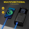 Portable Electric Tire Inflator – 150PSI Air Compressor with Digital Gauge & LED Light by DailySale