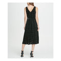 Dkny Womens Black Printed Evening Fit Flare Dress, Size 8 by Vanessa Jane