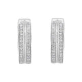 10K White Gold Diamond Hoop Earring (1/2 cttw, I-J Color, I2-I3 Clarity) by Bids.com