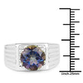 4.75 Carat Genuine Mystic Topaz .925 Sterling Silver Ring by Bids.com