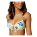 ONEILL Green Floral Keyhole Bikini Top, Size Large by Vanessa Jane