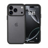Translucent Matte Case for iPhone 17 Pro, Slim Shockproof Cover, 10FT Military Grade Drop Protection, Anti-Scratch Bumper, Black