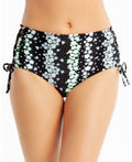 California Waves Juniors High-Waist Bikini Swim Bottom by Vanessa Jane