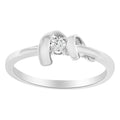 10K White Gold Diamond Promise Ring (1/10 Cttw, H-I Color, SI2-I1 Clarity) - Size 6 by Bids.com