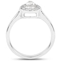 14K White Gold 0.63 Carat Genuine White Diamond Ring by Bids.com