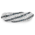 1.25 Carat Genuine Blue Diamond & White Diamond .925 Sterling Silver Ring by Bids.com