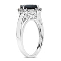 1.99 Carat Genuine London Blue Topaz & White Topaz .925 Sterling Silver Ring by Bids.com