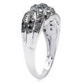 0.36 Carat Genuine Blue Diamond .925 Sterling Silver Ring by Bids.com