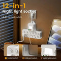 12-in-1 Adjustable Desk Lamp Power Strip – 6 AC Outlets, 3 USB-A & 2 Type-C Ports, Surge Protection by DailySale