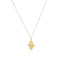 14K Yellow Gold Hand of Hamsa Necklace by Bids.com