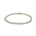 2.9mm 14k White Gold Heart Anklet by Bids.com