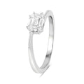 0.33 Carat Genuine White Diamond 18K White Gold Ring (F-G Color, VVS-VS Clarity) by Bids.com