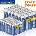 48-Pack: AA + AAA Carbon Battery Combo – 1.5V, Non-Rechargeable by DailySale