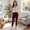 Hue Seamed Zip Skimmer Leggings, Size Small by Vanessa Jane