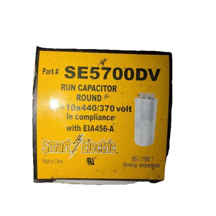 Smart Electric SE103 Dual Run Capacitor 60/10 MFD 440V Round HVAC by Price Is Right Miami