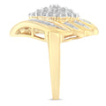 10K Yellow Gold Diamond Cocktail Ring (3/4 Cttw, I-J Color, I2-I3 Clarity) - Size 8 by Bids.com